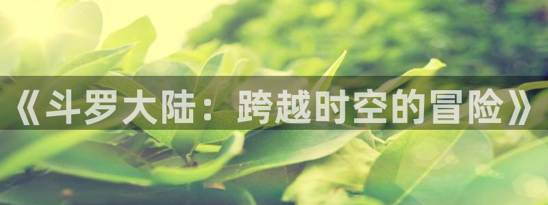 有什么网站看韩漫：《斗罗大陆：跨越时空的冒险》