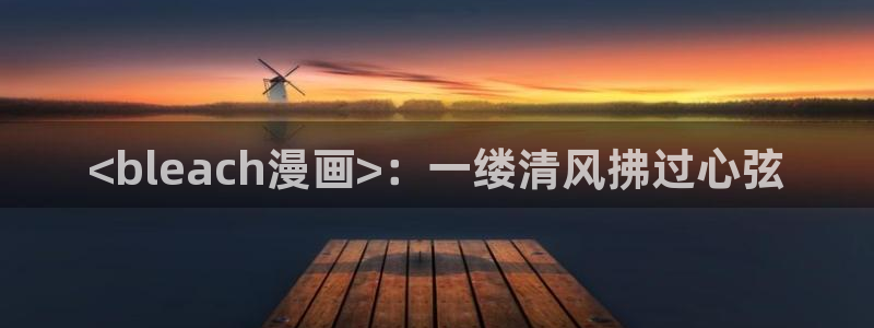 漫画韩漫漫在线免费阅读入口：<bleach漫画>：一缕清风拂过心弦